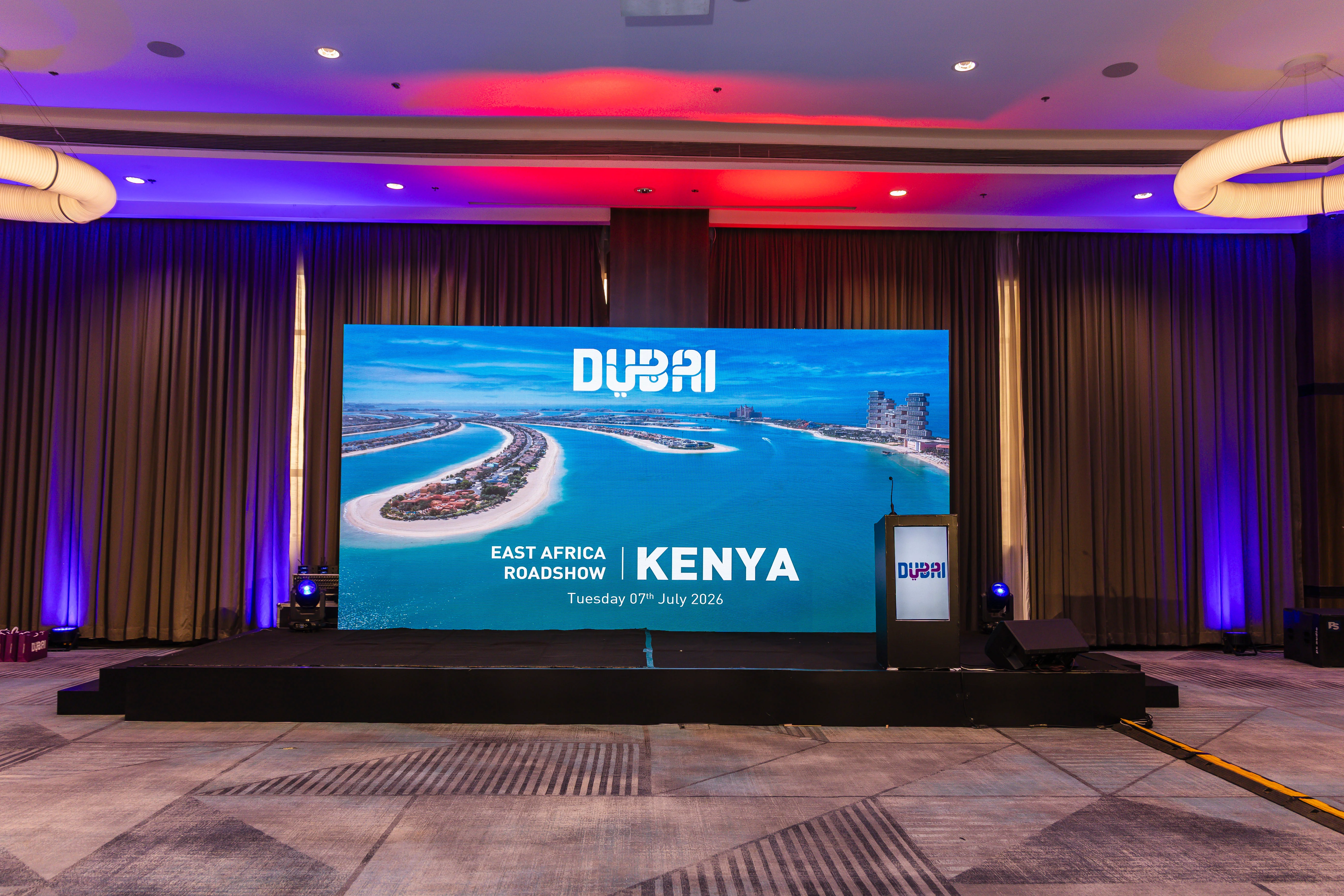 LED display panel at a Showlab event