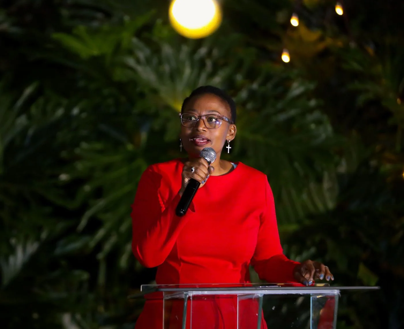 Speaker addressing an event audience